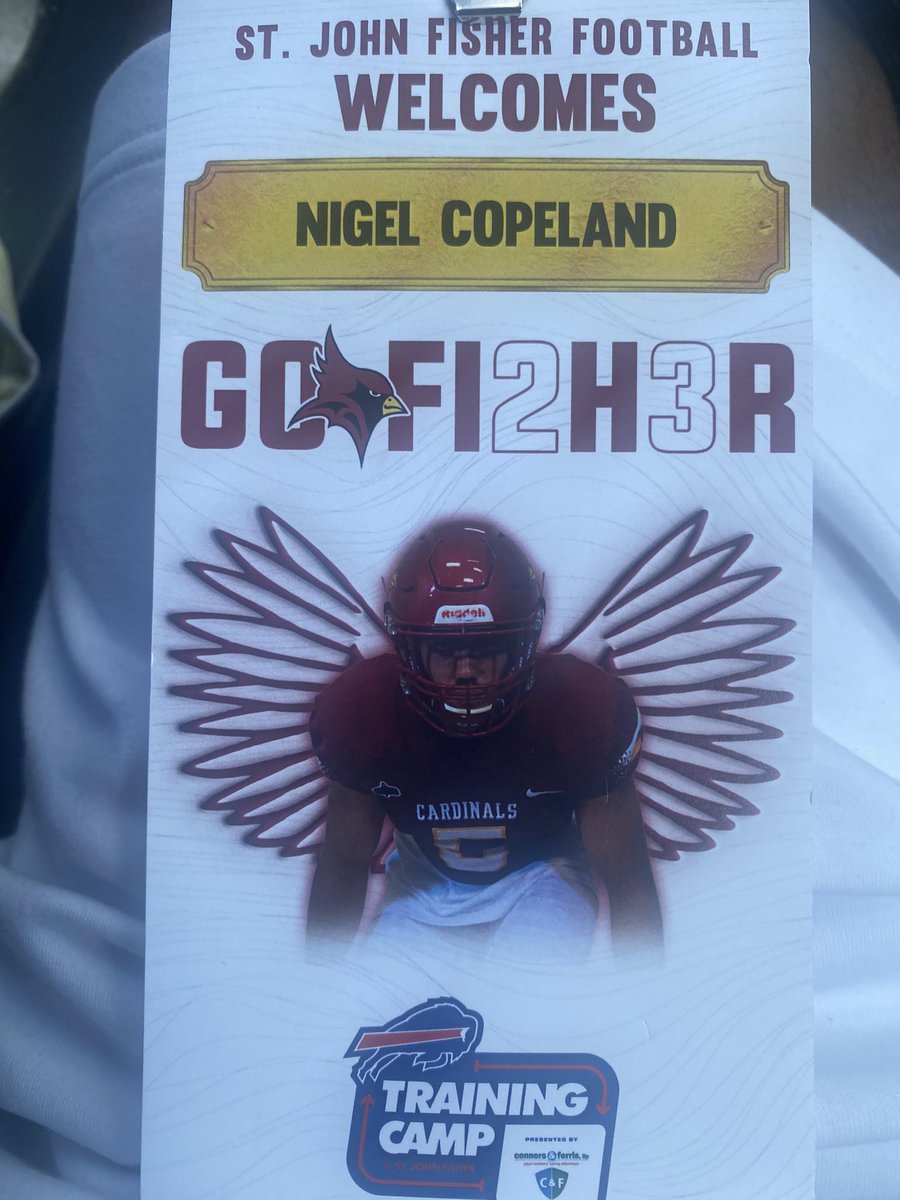 NigelCopeland15's tweet photo. Had a great time today at St. John Fisher today🔥 @_CoachSegala @chriskeyes16 @CoachVosburgh @SjfFootball @EastFootball585 https://t.co/v0vgQV9vkK