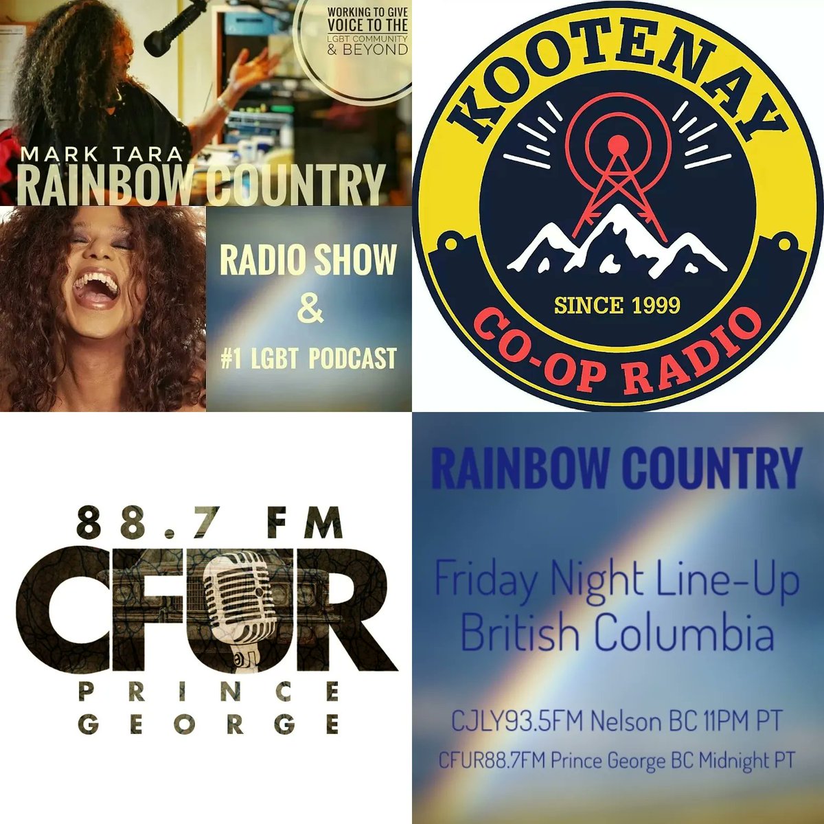 MarkTaraMusic's tweet photo. #RainbowCountry🌈
TONIGHT ON AIR! 11PM PT
West Coast Broadcast #BC
🌈
HR 1 #GayTalkRadio
Author @AdamZmith talks
#DeepSniff
A History Of Poppers & Queer Futures
🌈
HR 2 #Music
@roydevos @kterouz @BlackBudgetLive
@coryjstewart @RandomOrderband
🌈
TUNE IN
@cjly @CFURadio https://t.co/7C2gcSXDsW