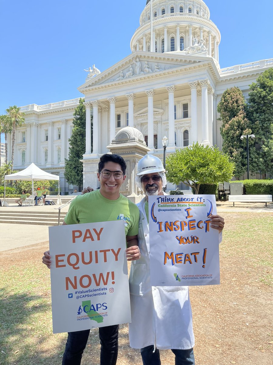 Fix the Pay Inequity NOW! <a href="/CalHR_gov/">CalHR</a> <a href="/GavinNewsom/">Gavin Newsom</a> Scientists get paid more than 30% less than our engineer and geologist colleagues who do the same work as we do.  <a href="/capsscientists/">CAPS, UAW Local 1115</a> #FlatGavin <a href="/FlatGavin/">Flat Gavin</a>