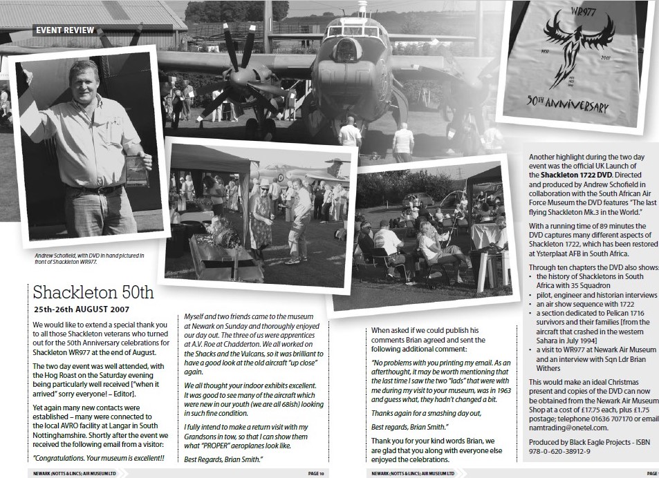 NewarkAirMus's tweet photo. Thanks for that we reckon that our #ShackletonYoda tweeted the same link recently!
Back in August 2007 we hosted a UK Launch Event for the Shackleton 1722 DVD as part of our 50th Anniversary event! That included some footage!
#NAMusMemories 
Soon it'll be the #65thAnnivWR977 https://t.co/KJ8e5cby5p