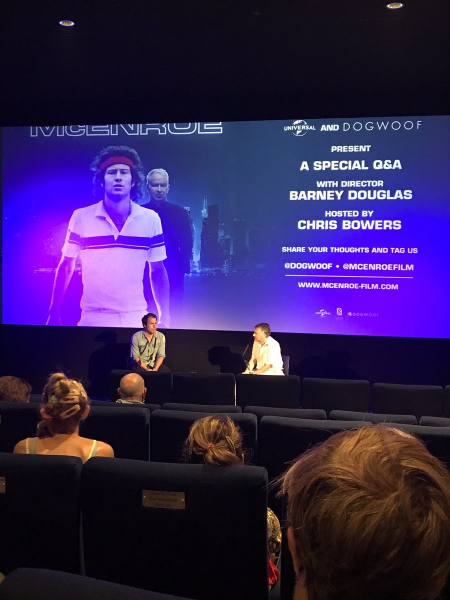 Loved the screening of <a href="/McEnroeFilm/">McEnroeFilm</a> <a href="/LewesDepot/">Lewes Depot</a> this evening. Congratulations @barneydouglas and the team who made the film a reality. The soundtrack by <a href="/felixwhite/">Felix White</a> really complements and add depth to the visuals. Screenings around the country <a href="/ODEONCinemas/">ODEON</a> on Monday. Go see it!