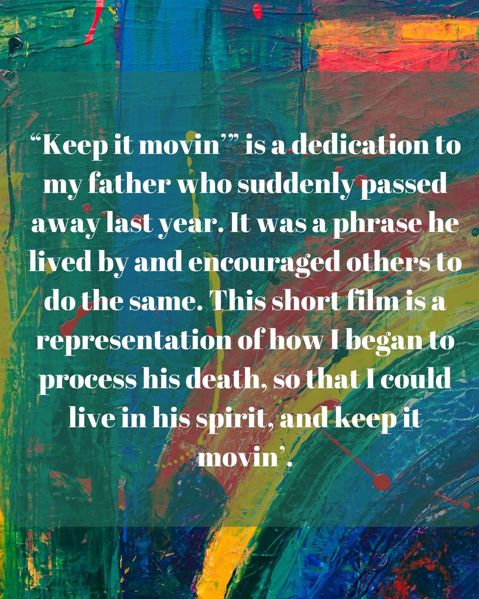 LabGumbo's tweet image. Check out Keep it Movin’ by Chanel Hurt this August at Gumbo Lab’s 1st annual 10 minute short film festival, Radical Imaginings!

Get your tickets TODAY for our virtual and in person showings!
tinyurl.com/RADFF2022