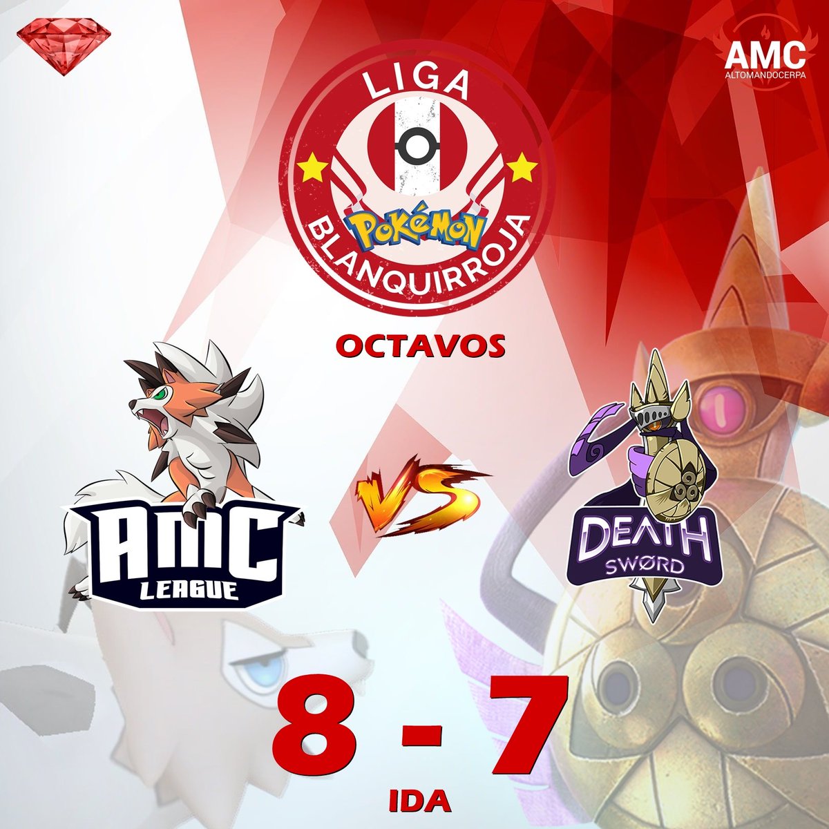 🦊🔴🌒🔥 Comenzó la fase final de Liga Blanquirroja dónde nos tocó enfrentarnos a el buen equipo de @teamdeathsword en matchs de ida y vuelta. El Match de ida la escuadra Dusk logró llevarse una cerrada victoria por 8 a 7 quedando con una ventaja minúscula de cara a la vuelta.