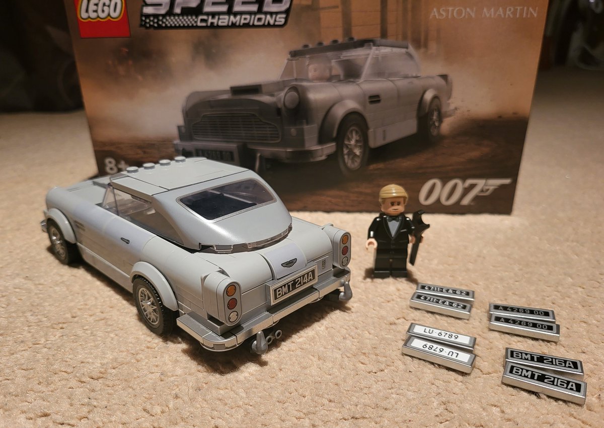 led0073's tweet photo. #LEGO #LEGO90Years #lego007 #legodb5 the Aston Martin speed champions look fantastic but to give James bond a spanner, ffs!! https://t.co/EcHhjyLNLq
