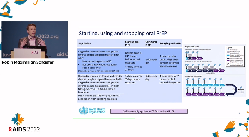 ccasejohn's tweet photo. @WHO simplified PrEP guidance gives more advice for cisgender men and women, trans and gender diverse populations #AIDS2022 @rbaggaley @HeatherMariesy @mylittlebaklava #health4all #offerPrEP https://t.co/EixnorubMz