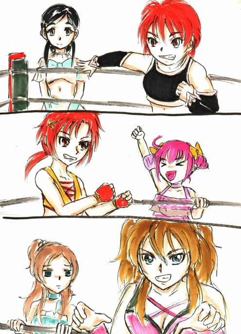 #プロレス記念日
プリレス過去絵。 