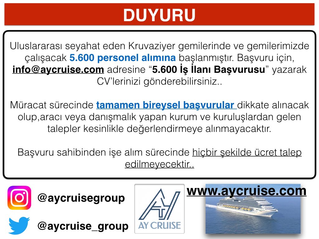 Müracat sürecinde tamamen bireysel başvurular dikkate alınacak olup,
aracı ‼️veya danışmalık‼️ yapan kurum ve kuruluşlardan gelen talepler kesinlikle ‼️değerlendirilmeye alınmayacaktır.
Başvuru sahibinden işe alım sürecinde hiçbir şekilde ücret talep edilmeyecektir.#Merkezbankası