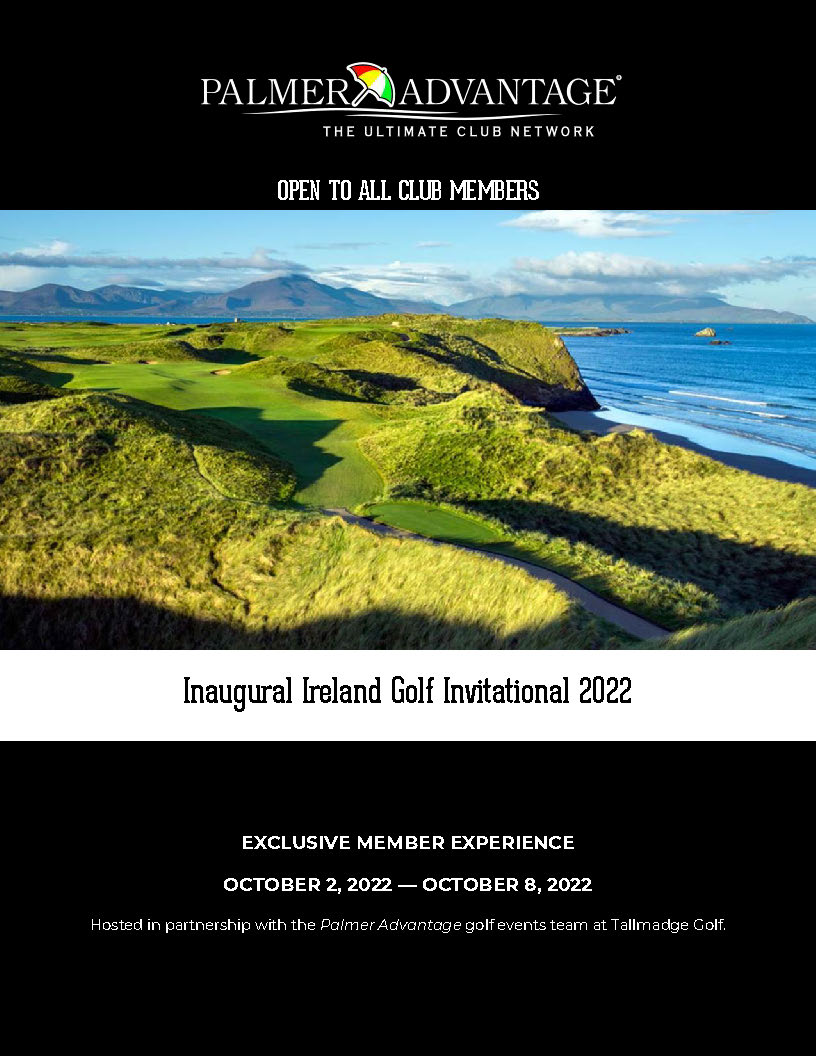 ForsgateCountryClub (@forsgatecc) on Twitter photo Check out this exciting opportunity for members from Palmer Advantage - Inaugural Ireland Golf Invitational 2022!
palmeradvantage.com/media/1290/pal… Check out this exciting opportunity for members from Palmer Advantage - Inaugural Ireland Golf Invitational 2022!
palmeradvantage.com/media/1290/pal…
