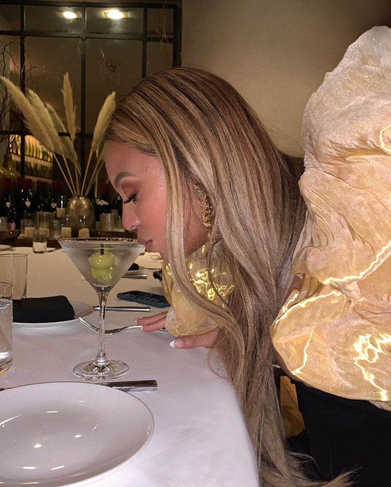 enews's tweet photo. Beyoncé after giving us the gift of #Renaissance this summer. RT with your favorite song. (📷: Instagram) https://t.co/gzorwEjPXw