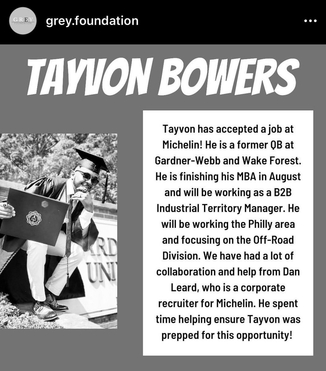 Tre Lamb (@coachtrelamb9) on Twitter photo What it’s all about! Graduating players and setting up for success. So proud of this dude! Grey foundation keeps stepping up for our guys. Go be great <a href="/tayvonbowers/">Tayvon Bowers ™️</a> What it’s all about! Graduating players and setting up for success. So proud of this dude! Grey foundation keeps stepping up for our guys. Go be great <a href="/tayvonbowers/">Tayvon Bowers ™️</a>