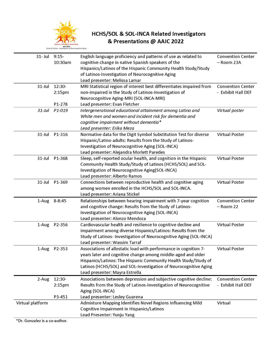 SOL-INCA: Investigation of Neurocognitive Aging tweet media