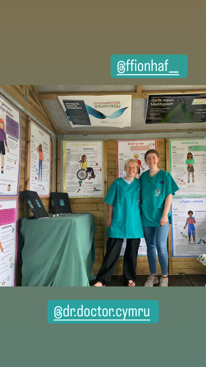 Mae stondin <a href="/Gymfeddygol/">Ygymdeithasfeddygol</a> yn barod am <a href="/eisteddfod/">eisteddfod</a> llawn dop! Dewch i chwarae <a href="/drdoctor_cymru/">dr.doctor</a> - wyt ti’n gwbod beth sy’n bod ar dy glaf🩺 ??