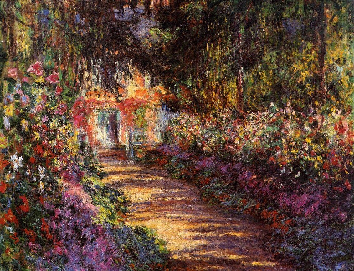 storiadellart's tweet image. always thinking about monet&apos;s garden.