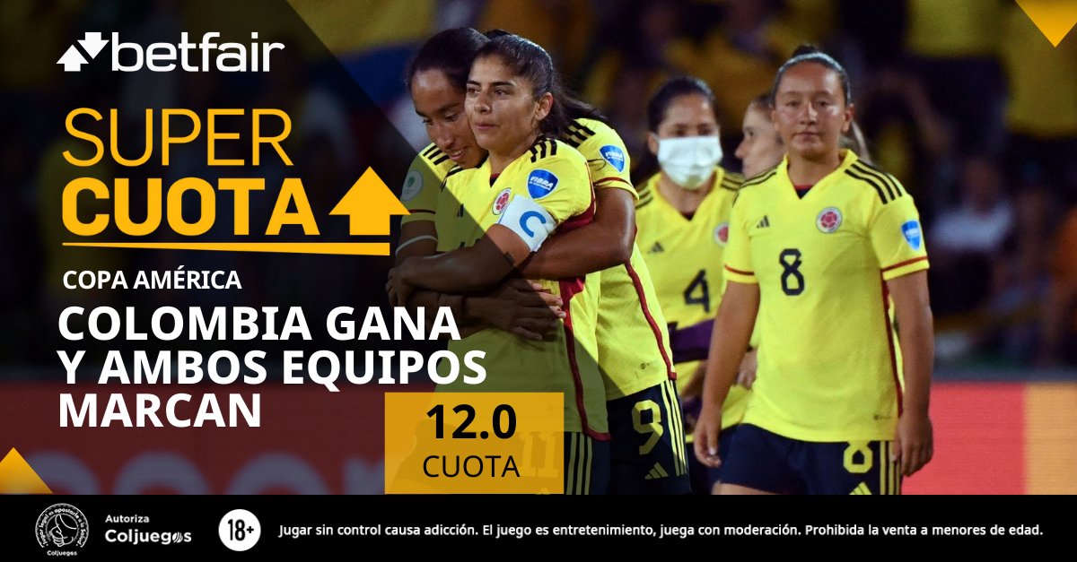 Betfair Colombia (@betfair_col) on Twitter photo 🌎💪💥 El continente entero vibra de cara a la gran final de la <a href="/CopaAmerica/">CONMEBOL Copa América™️</a> entre #Colombia y #Brasil
Toda la información entrando a betfair.com.co/pronosticos-fu…
#Apuestas #ApuestasDeportivas #CopaAmerica #COLxBRA #VibraElContinente 🌎💪💥 El continente entero vibra de cara a la gran final de la <a href="/CopaAmerica/">CONMEBOL Copa América™️</a> entre #Colombia y #Brasil
Toda la información entrando a betfair.com.co/pronosticos-fu…
#Apuestas #ApuestasDeportivas #CopaAmerica #COLxBRA #VibraElContinente