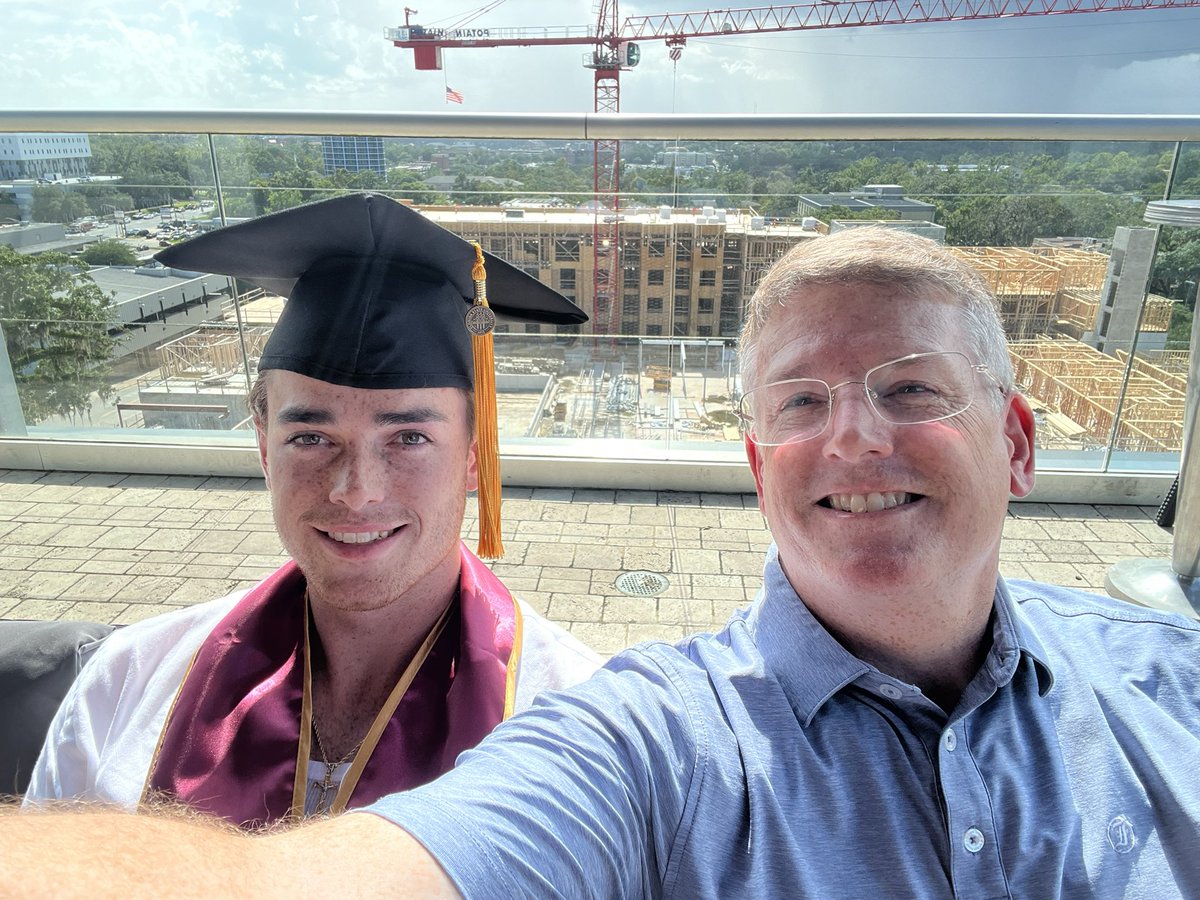 A very proud day for this dad. Congratulations to my son Colin for his graduation from @floridastate We love to watch you grow!