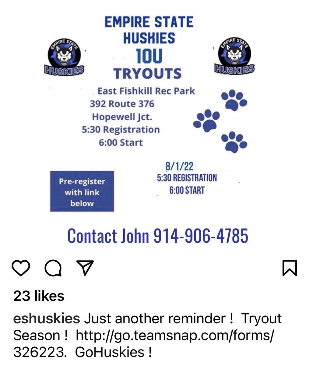 Huskies Tryouts for 10u