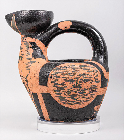From the estate of Ruth Bader Ginsburg: Pablo Picasso Madoura pitcher, "Centaure et Visage," sold for $31,750 (est. $5000/7000), believed to be an auction record for the form, at <a href="/PotomackCompany/">The Potomack Company</a>  maineantiquedigest.com/stories/the-ru… #art #artist #RBG #SCOTUS #Picasso #RuthBaderGinsburg