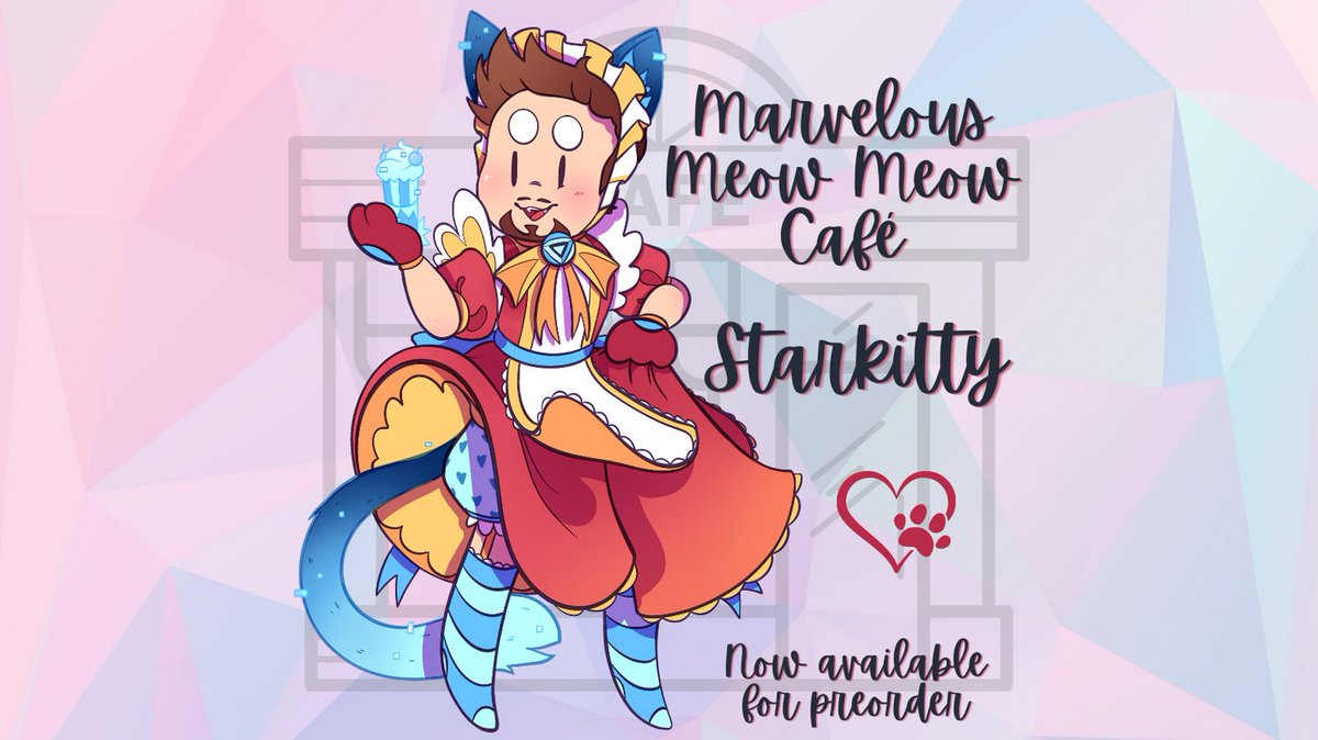 SsjADesigns's tweet photo. Starkitty! Presale now available, link in bio 💕

#marvel #marvelpin #marvelpins #enamelpin #enamelpins #avengers #stark #tonystark #rdj #robertdowneyjr #ironman #cafe #maidcafe #catmaid #kawaiiart https://t.co/nAJeSOqoAq