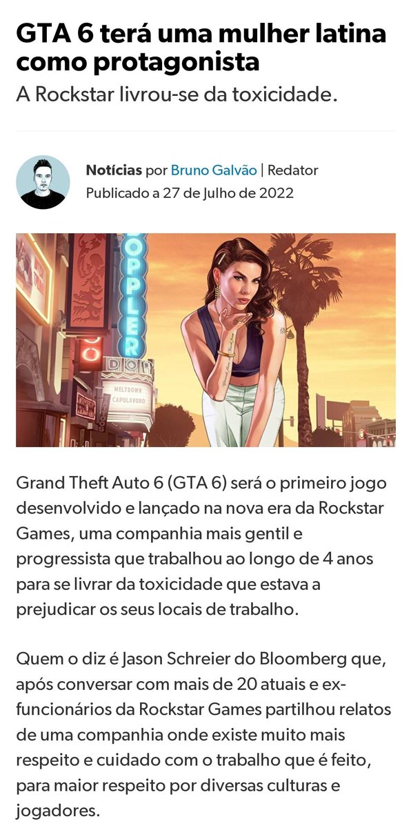 SafeTamo's tweet photo. Como assim mano??? Os cara vai mudar toda a estética do game. Pra parece algo mais "inclusivo" infelizmente ficaremos reféns de jogos velhos e está era já estava premeditada a chegar 😢
.
.
.
.
 . 
.
.
.
.
.
.
.
.
.
.

#RockstarGames #GTAVI #GTA6 #grandtheftauto https://t.co/F9kJr6LXOi
