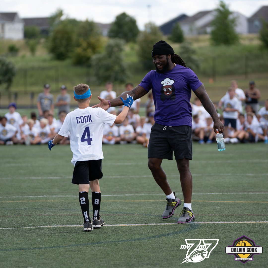 “I enjoy the game and I try to make sure that my positive attitude rubs off on others. That’s how I took my game to the next level.” - @dalvincook #4 💯🙌 (In proud partnership with Dalvin Cook Celebrity Sports Academy | @CSA_Camps)