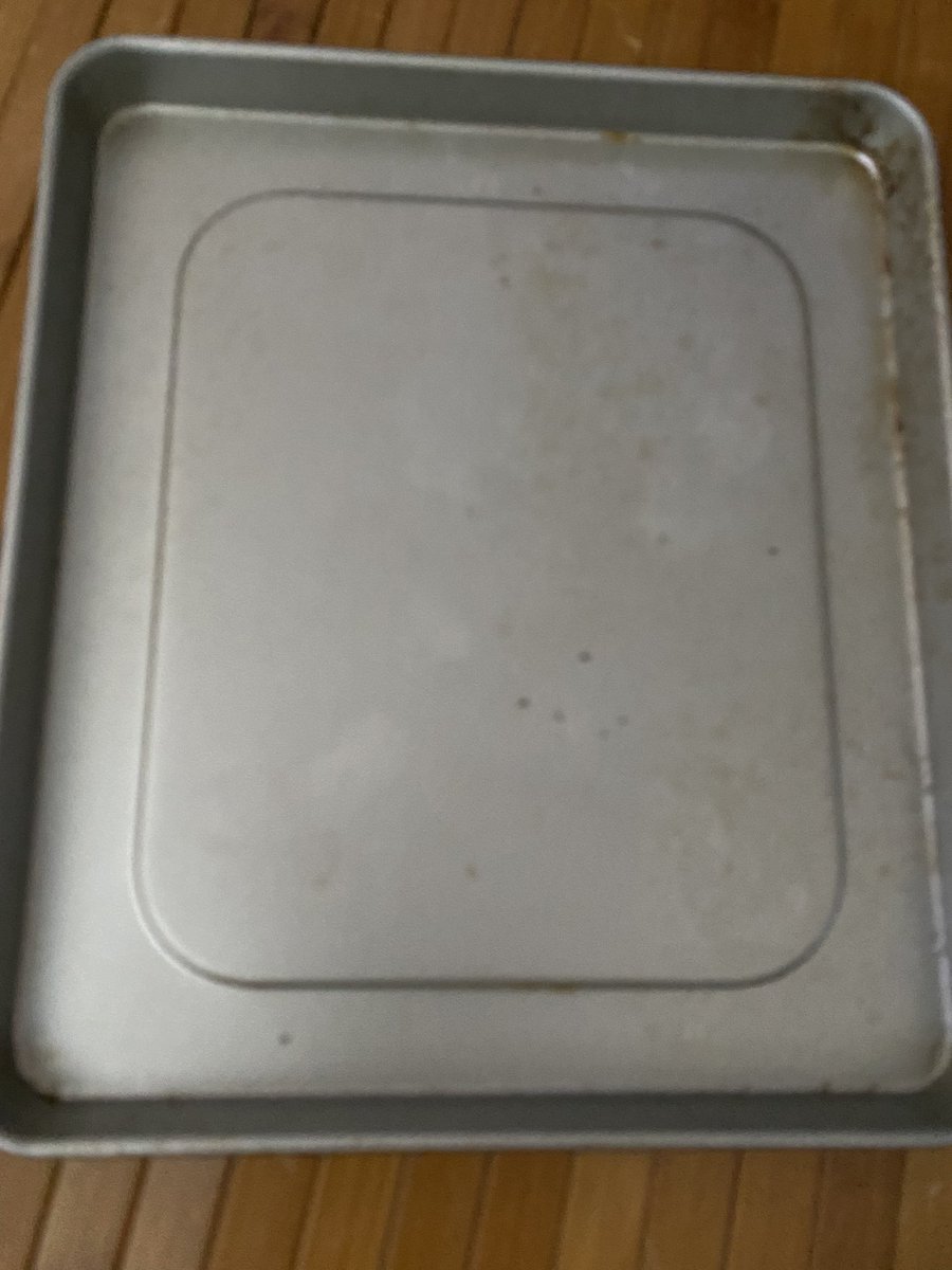 LetsEatwithT's tweet photo. @HamiltonBeach I just got my new air fryer and used it. I notice that there are brown spot on the tray that I couldn’t remove. There are also spots that it looked like chipped on the tray. If this is how it look like now I can’t imagine what will happen if I use it again. Help! https://t.co/sld0zPvRas