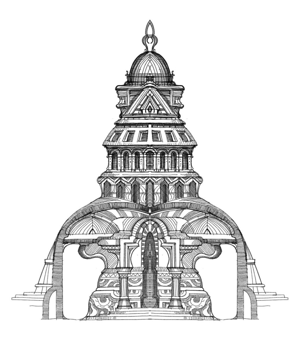 sachaldraws's tweet image. Gn fam!!

A work in progress …..soon to be minted on @objktcom ✨🥂

#architecturechallenge #nftart #tezos #fantasyart #architecture #art #nftcollectorclub