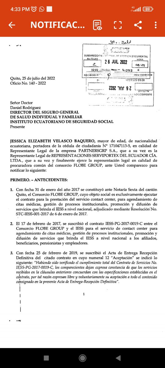 CNACEcuador's tweet photo. ⤵️
IESS se quedará sin Call Center. Que respondan los vocales del Consejo Directivo de esa Institución, Cesar Rodriguez y Luis Clavijo peremnizados en sus funciones y quienes actúan a espaldas de sus mandantes. #EcuadorSinCorrupción https://t.co/n57aNLZXnX