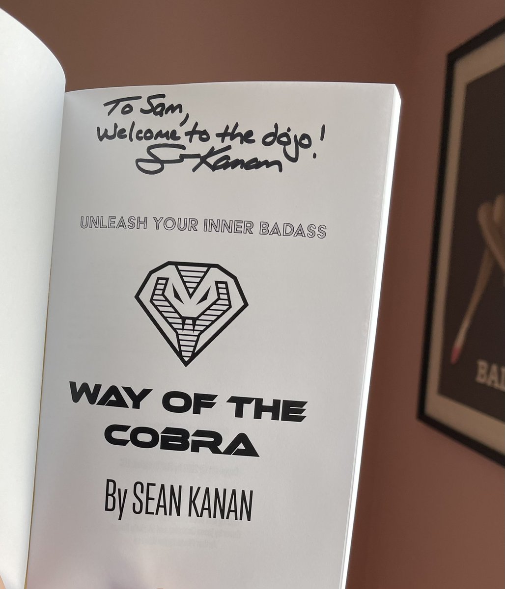 Thank you <a href="/seankanan/">Sean Kanan</a> ! Excited to crack open this bad boy. And all the best to you.