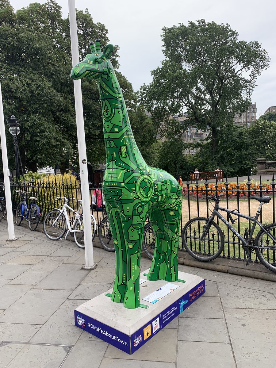 See me walking about town I’m the giraffe that you’ve heard of #GiraffeAboutTown #giraffes #edinburghgiraffes