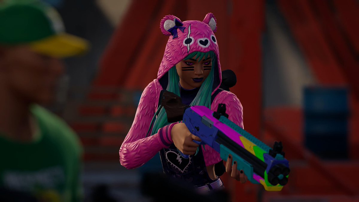 DonjonMaster's tweet image. I have a new main… 💜 
I haven’t been excited about a skin since they added Ray to Battle Royale! 🐻 💜 
#Fortnite @gigis_lab