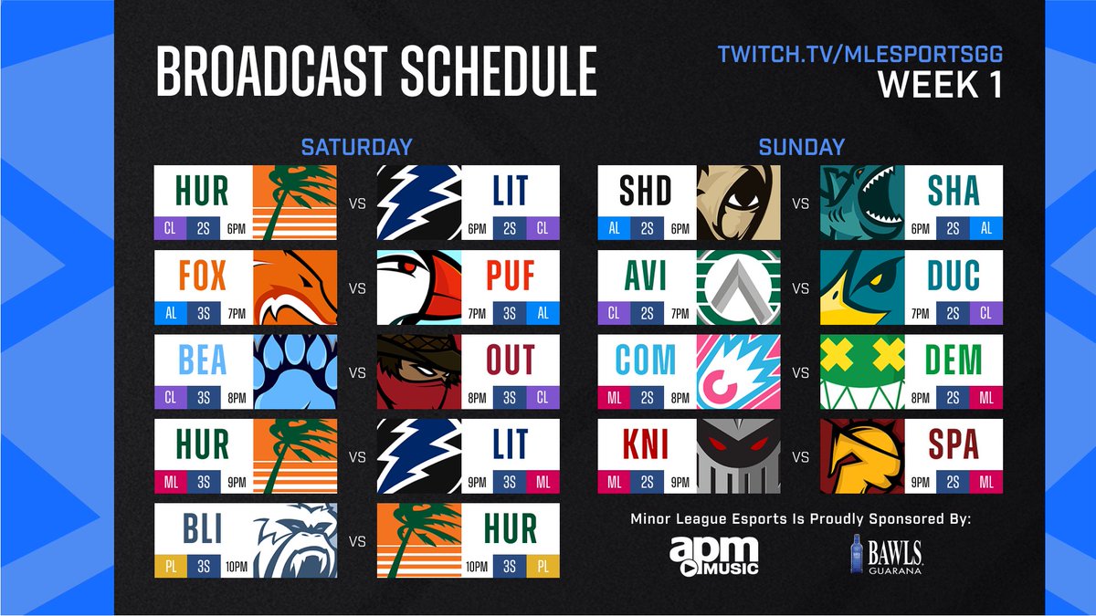 Your Season 14 Week 1 live #MLE action presented by <a href="/APMMusic/">APM Music</a> 

📺 twitch.tv/mlesportsgg

#MLE14 #RocketLeague #Esports