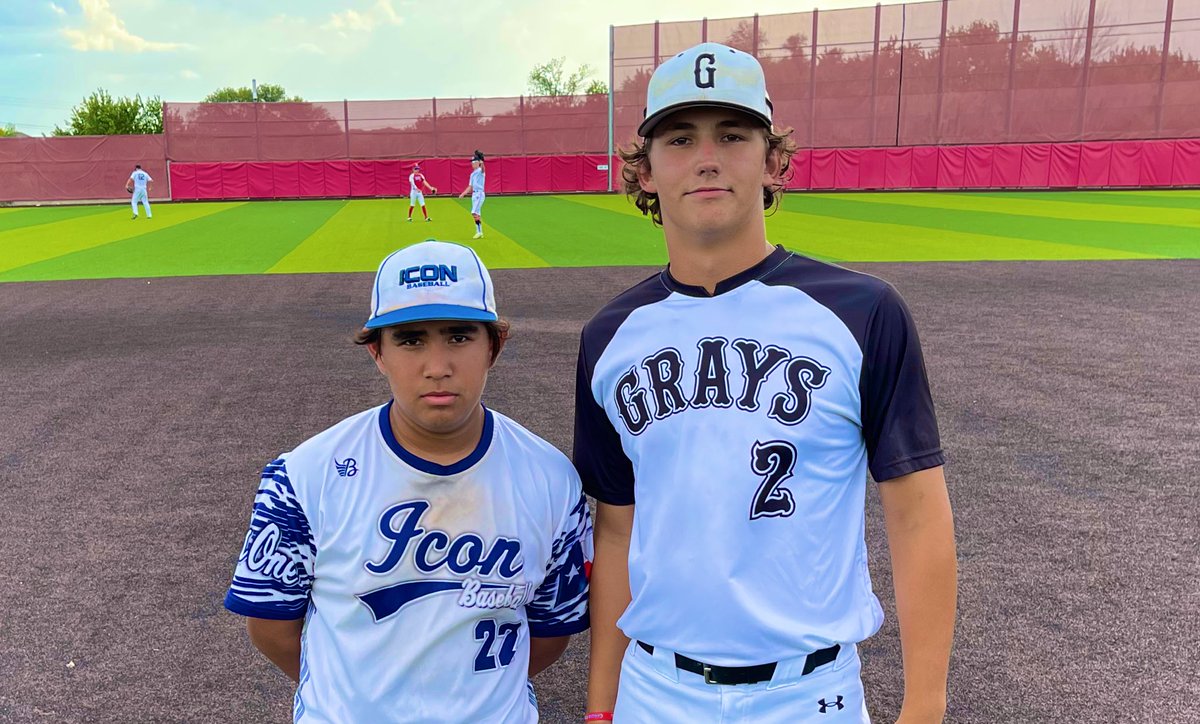 RBTournaments.com
𝟭𝟬+ 𝗖𝗼𝗹𝗹𝗲𝗴𝗲 𝗖𝗼𝗮𝗰𝗵𝗲𝘀 𝗦𝗵𝗼𝘄𝗰𝗮𝘀𝗲 𝗧𝗼𝘂𝗿𝗻𝗮𝗺𝗲𝗻𝘁

<a href="/ICONbaseball/">ICON Sports</a> 
🆚
Grays

PoG: Aydon Rangel 2-3, 2B, 1RBI
Lex Rich 1-2, 2B, 1 RBI/5.2 IP, 5K, 1R

#RBTournaments