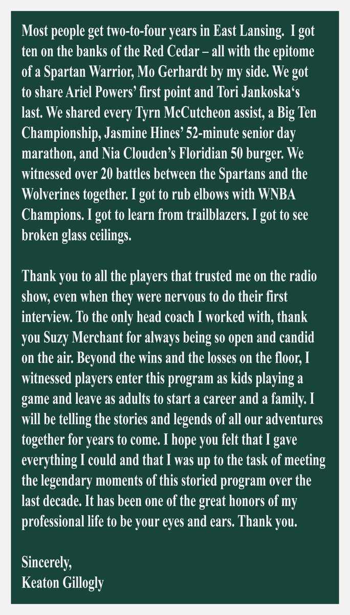Gillogly's tweet photo. So to recap, I'll be taking over as the Voice of @MSUBobcats Football &amp; Men's Basketball this fall. My last game with the Nuts is 8/11. 

https://t.co/WXro3SCmBl

If you've listened to @ModestoNuts or @MSU_WBasketball over the years, I have a note for you below. https://t.co/WwBHg8Gv8k