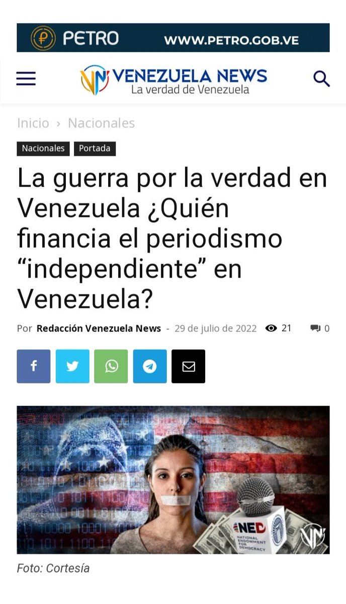 jcy126kerubin's tweet photo. Desde hace más de una década diversos actores han recibido financiamiento constante para generar campañas de desinformación en medios digitales y redes sociales
#FreedomIsPriority
https://t.co/bkIxMU4PuK https://t.co/ikxEUUG2Ub