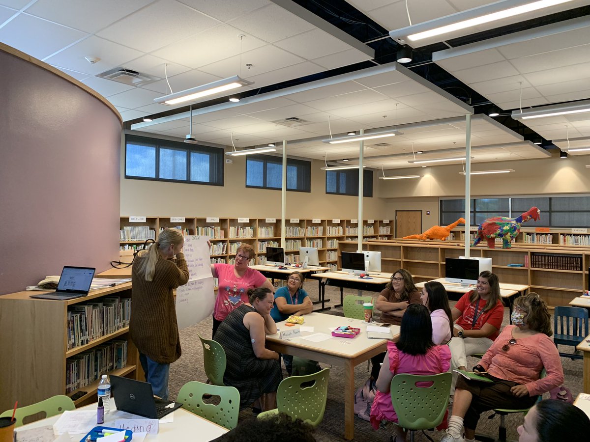 MountainViewAPS's tweet photo. Today we welcomed our staff back to campus, engaged in some fun team building activities, and participated in teacher-led professional development around differentiation and AVID! We are ready to go! #TEAM #TogetherEveryoneAchievesMore https://t.co/acQBC4l87Z