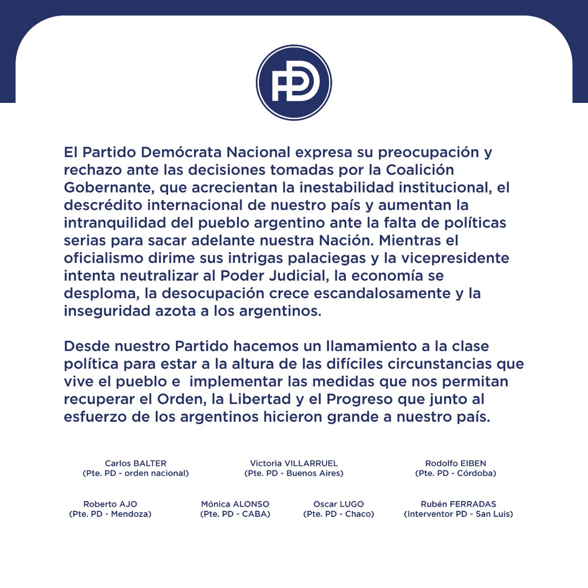 Partido Demócrata CABA (@pdcaba) on Twitter photo 