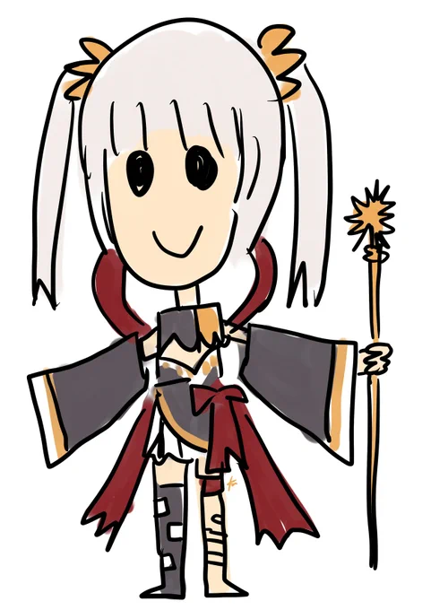 千年戦争アイギスより金光聖菩の落書きです。 