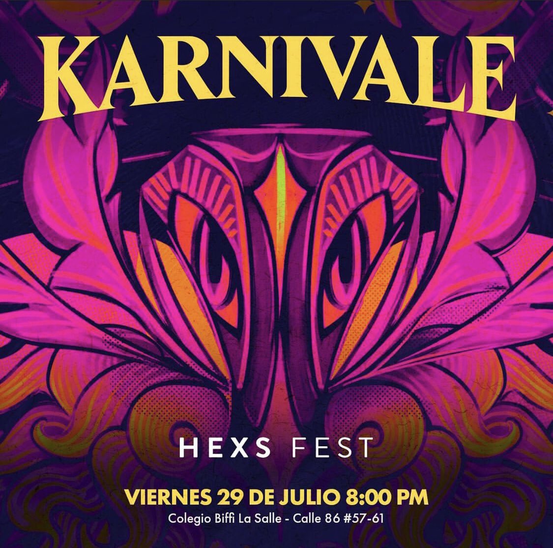 Hoy estará <a href="/Karnivaleband/">Karnivale</a> en el Hexs Fest, y te invitamos a bailar su #RitmoMacabro desde las 8:00 pm
👇👇👇👇👇👇👇👇