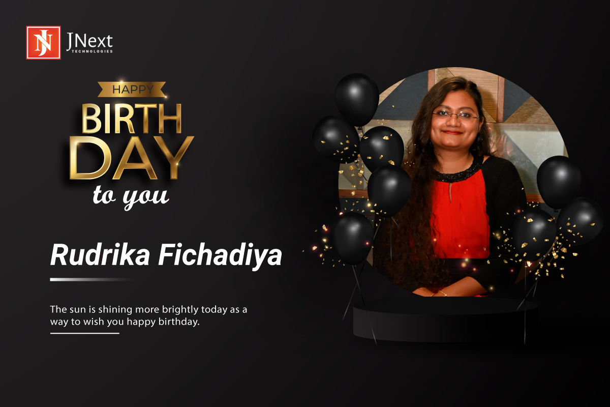 jnextservices's tweet photo. 🥳 Happy birthday to the best singer! 🎤 Rudrika Fichadiya. There is no one like you. A Developer as well as Singer. You are always the best at what you do. May all happiness and success come your way on your birthday! 🎉

#jnexttechnologies #jnextteam #birthday #birthdaybash https://t.co/Ww80wtuNha