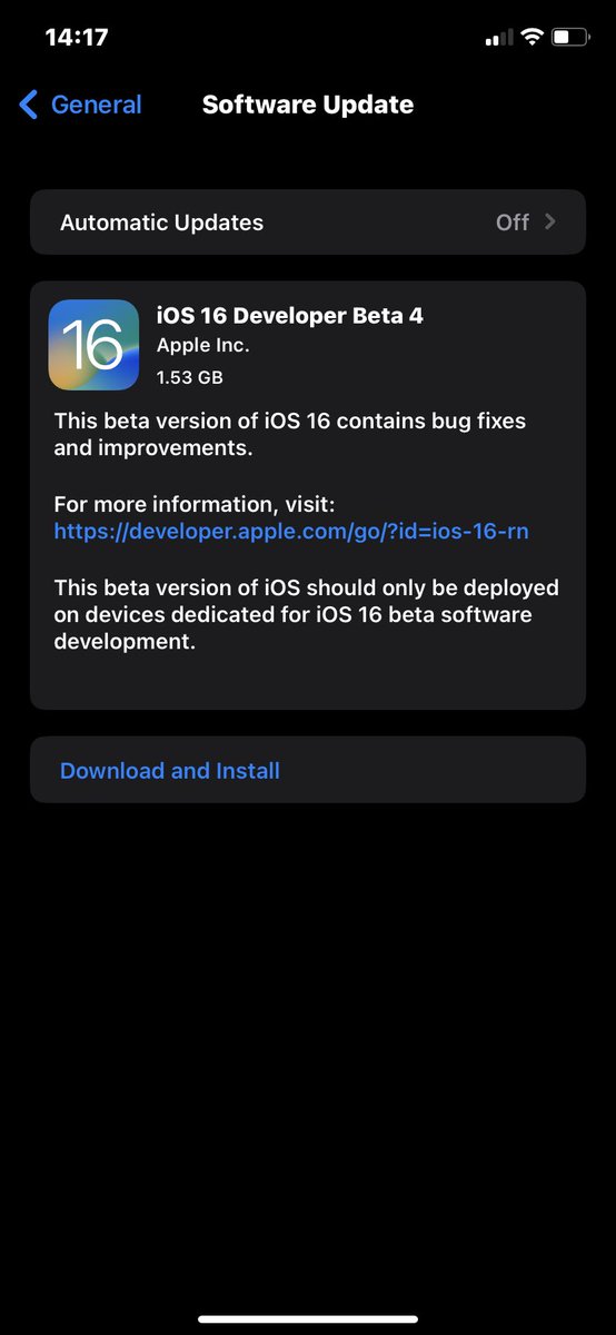TechyMehta's tweet image. Beta 4 iOS 16 is Here 📣 #iOS16 #iOS16Beta4