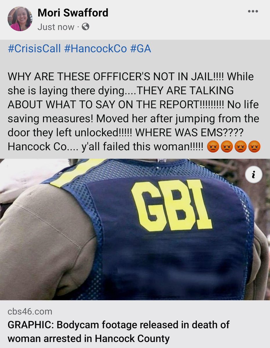 Mori4Real's tweet photo. #CrisisCall #HancockCo #GA https://t.co/bLzUAn6haF