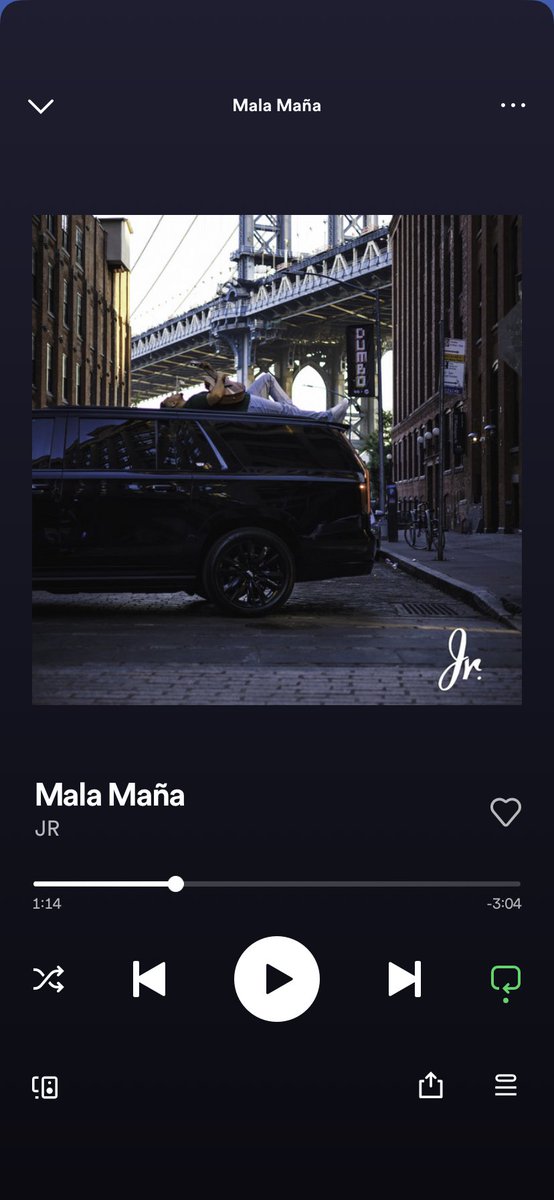 Esta bachatita es un claro ejemplo de que en los ojos correctos te van a querer así como eres, así con tu #MalaMaña 🔥🔥🔥🔥
<a href="/Jrismusic_/">Jr.</a>