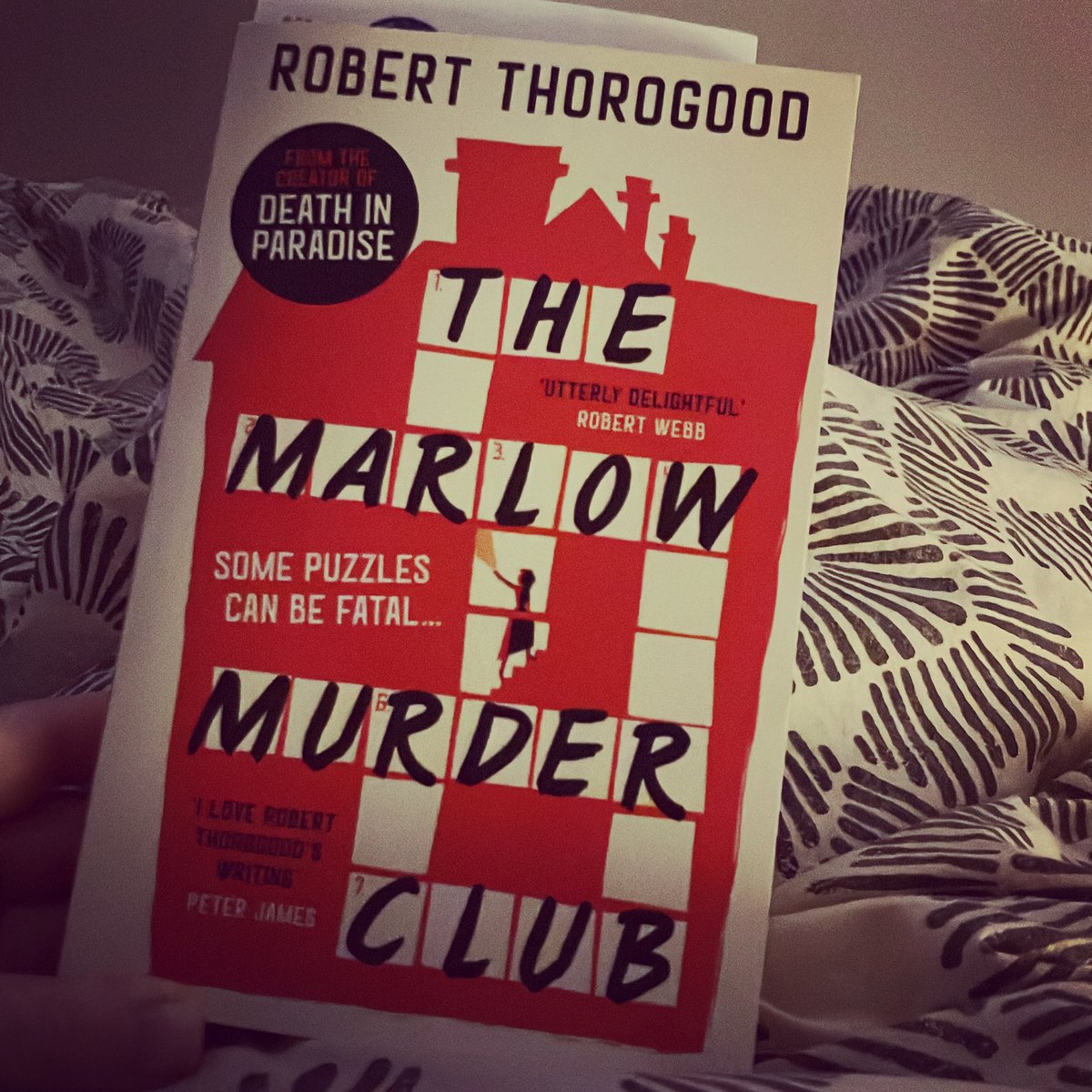 MrsD271015's tweet photo. It’s #earlymorningreading time and today I am finally starting #themarlowmurderclub by Robert Thorogood. This has been on my TBR for nearly a year and I’m annoyed I’ve taken this long to get to it. So many people have recommended it. @HQstories https://t.co/ulWqVGJPBc