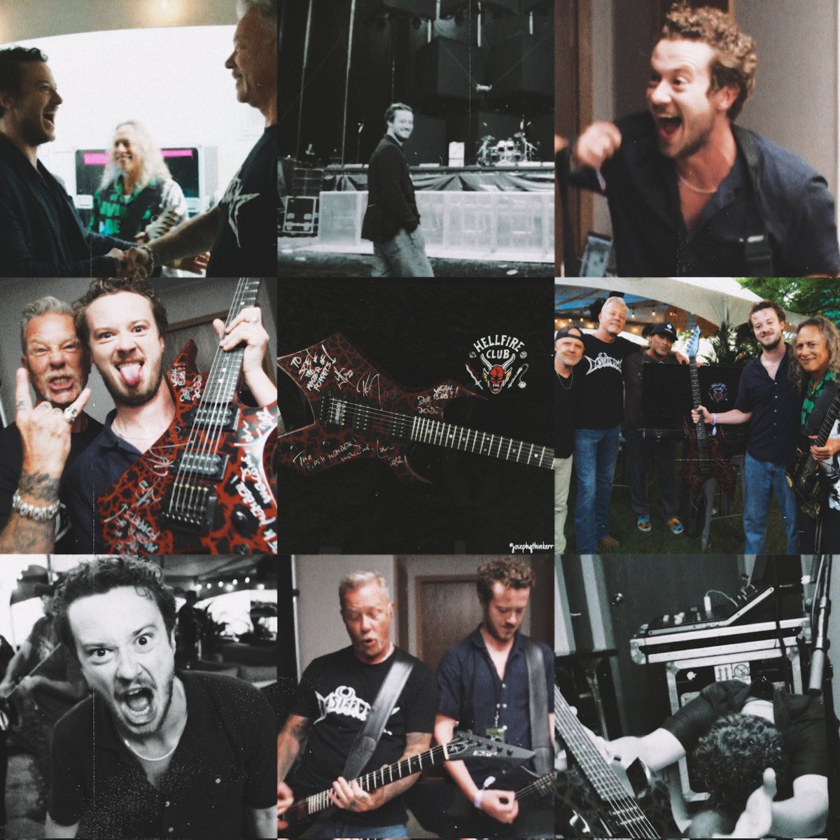 joseph quinn meeting metallica HE MADE IT GUYS 😭