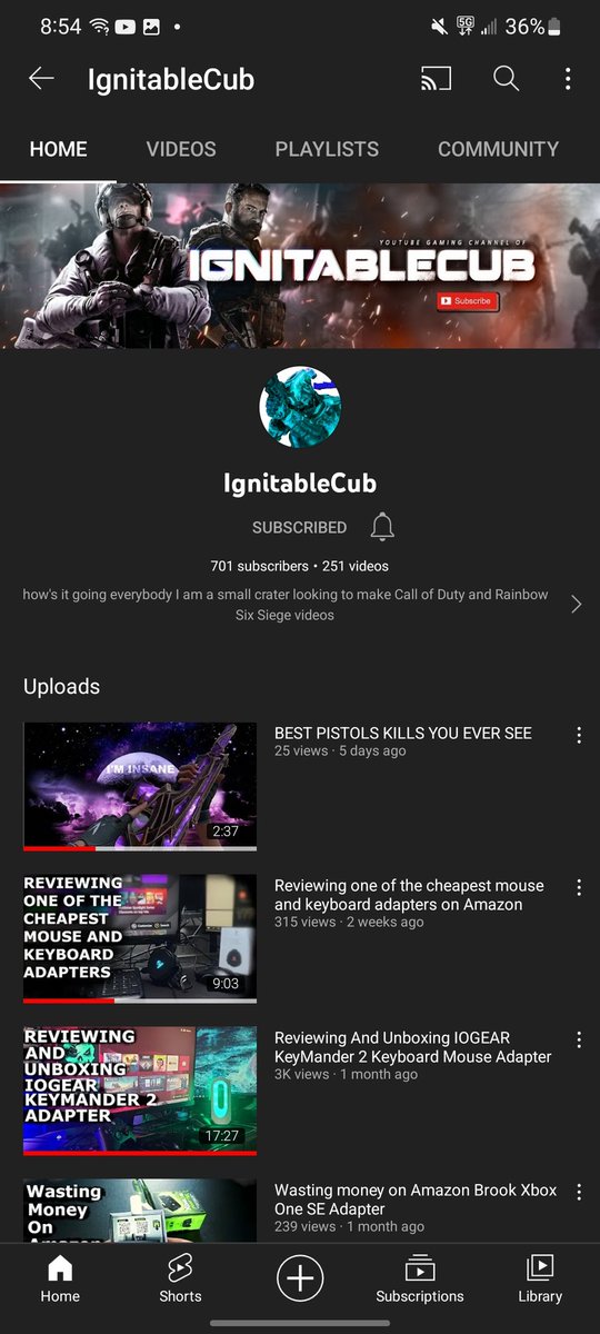 Ignitablecub2's tweet image. I just 700 subscribers let's go boys!!!