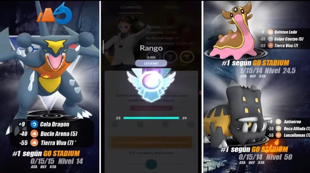 Entrenadores 🥳 hace unos días alcanzamos el rango leyenda usando a Garchomp  en nuestro equipo ☺️ fueron 400 combates muy reñidos! un gran saludo a todos  y muchas gracias por el apoyo 🔥