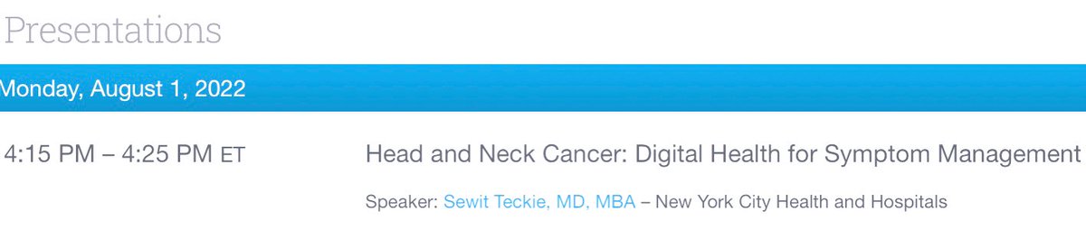 I’m presenting at #NMA2022 this Monday in Atlanta. Who else will be in town? Look forward to reconnecting with old friends and meeting new folks #hncsm <a href="/NYCHealthSystem/">NYC Health + Hospitals</a>