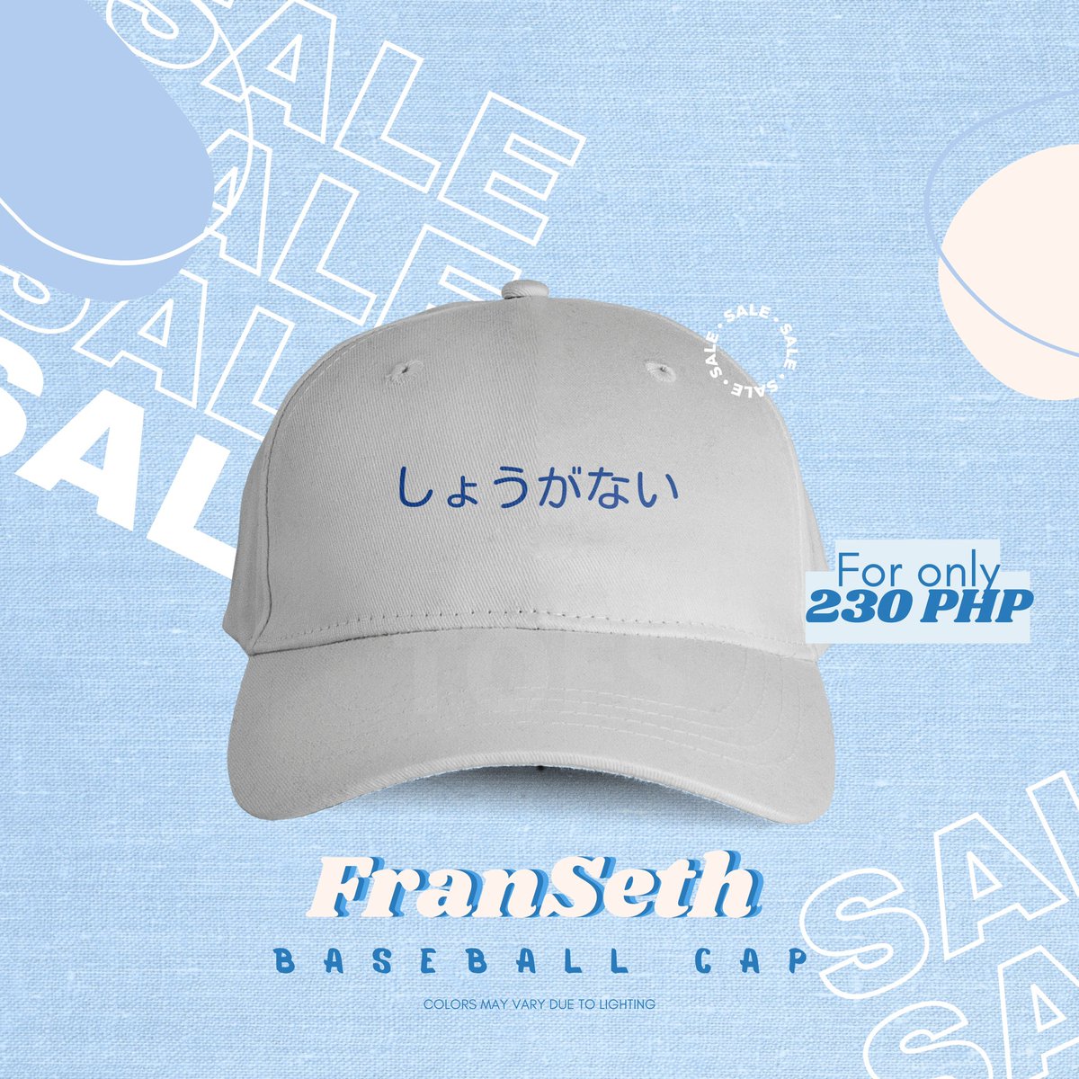 titasoffranseth's tweet photo. Good morning, Team #FranSeth! We only have 7 stocks left for our FranSeth-inspired Baseball Caps 💙

We will not produce anymore stocks after this kaya what are you waiting for? Check out na! 🤗

🛒: https://t.co/ezc4RrpVsC https://t.co/oePPCgsad2