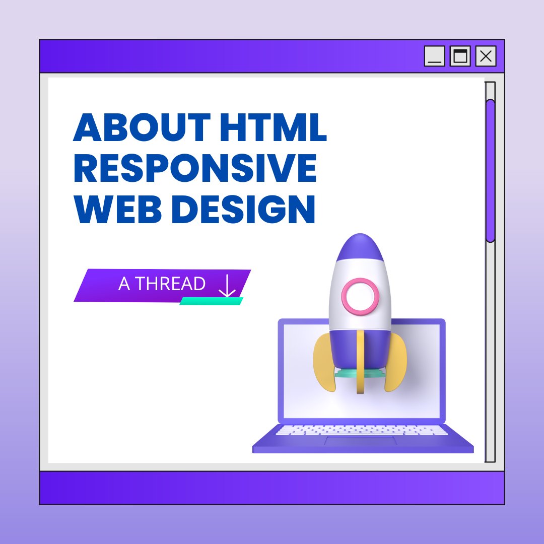 🔷 About HTML Responsive Web Design A Thread🧵 👇 - Thread from Mrunay ...