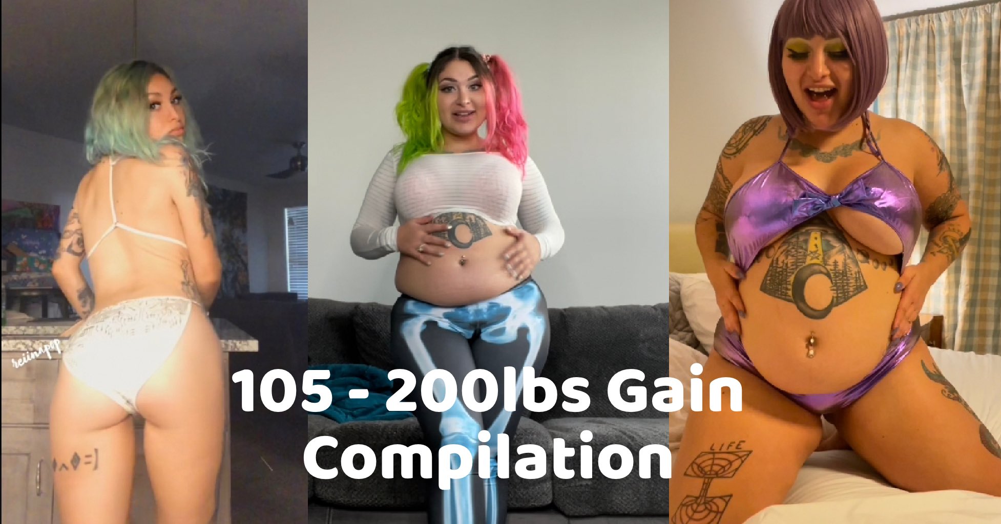 reiinapop 🍩 too cool, too deadly on X: i made a 33 min long weight gain  compilation video! it's pending approval on curvage - had to split it in 2  parts. everyone